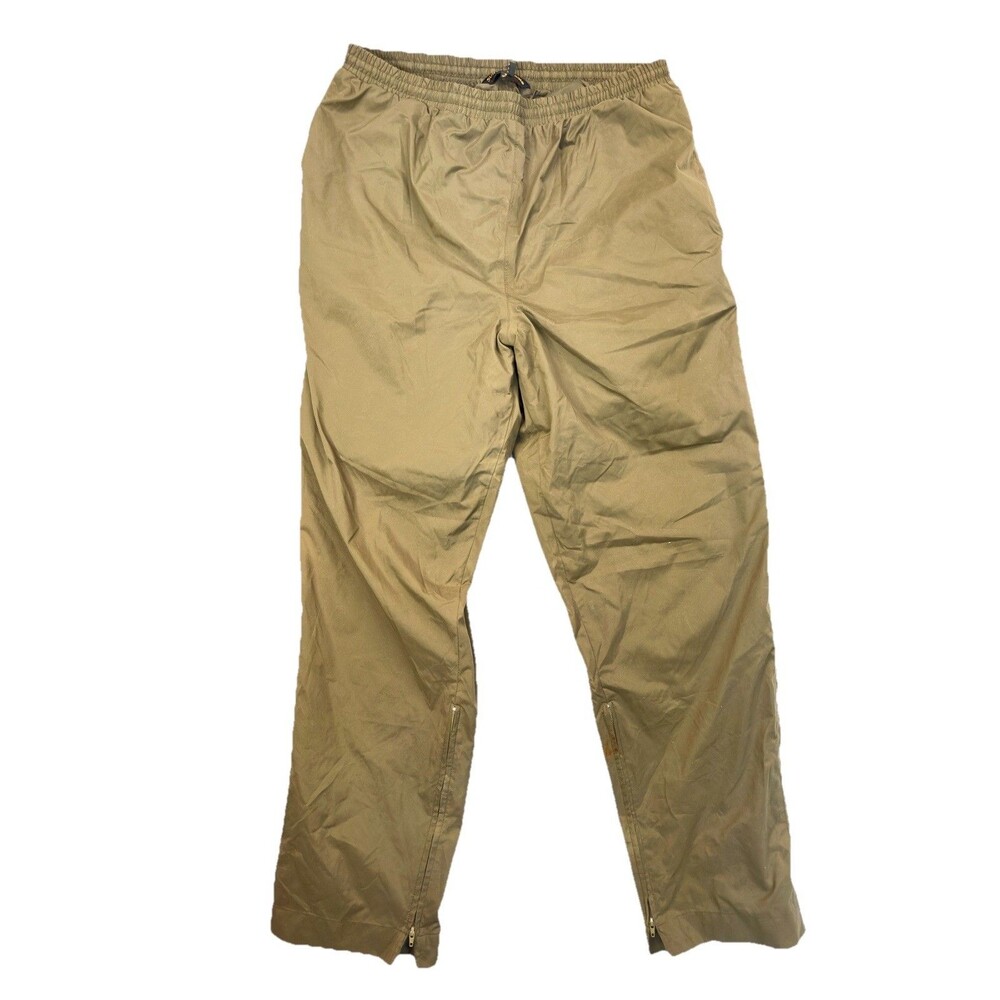Sun Mountain Golf Ankle-Zip Elastic Polyester Rain Pants Brown XL